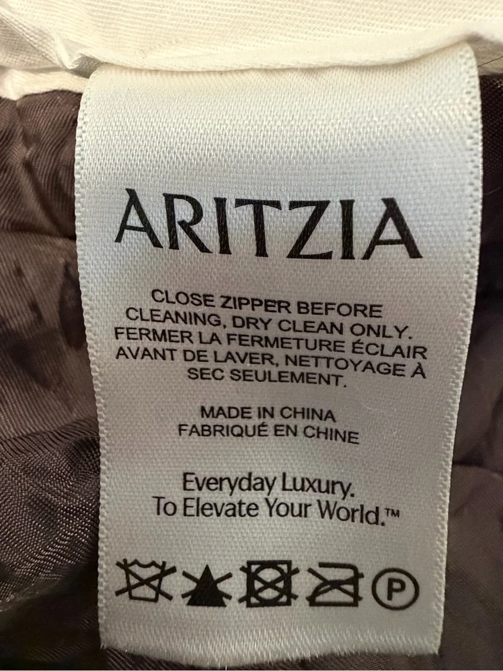 Aritzia Woman’s Plaid Dress Pants - Beige/Tan